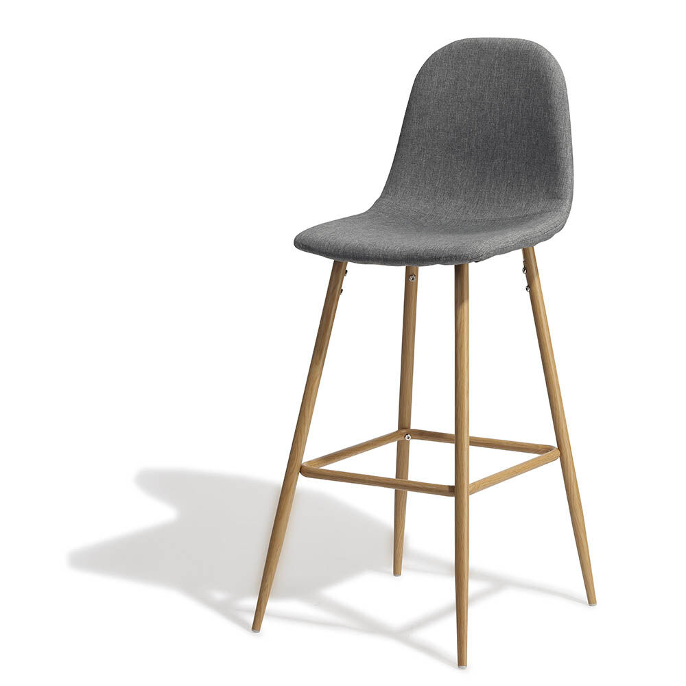 Tabouret de bar Gaby gris anthracite x 2