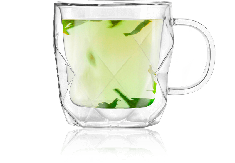 Set de deux mugs en verre double paroi 35Cl-VIALLI DESIGN - Geo