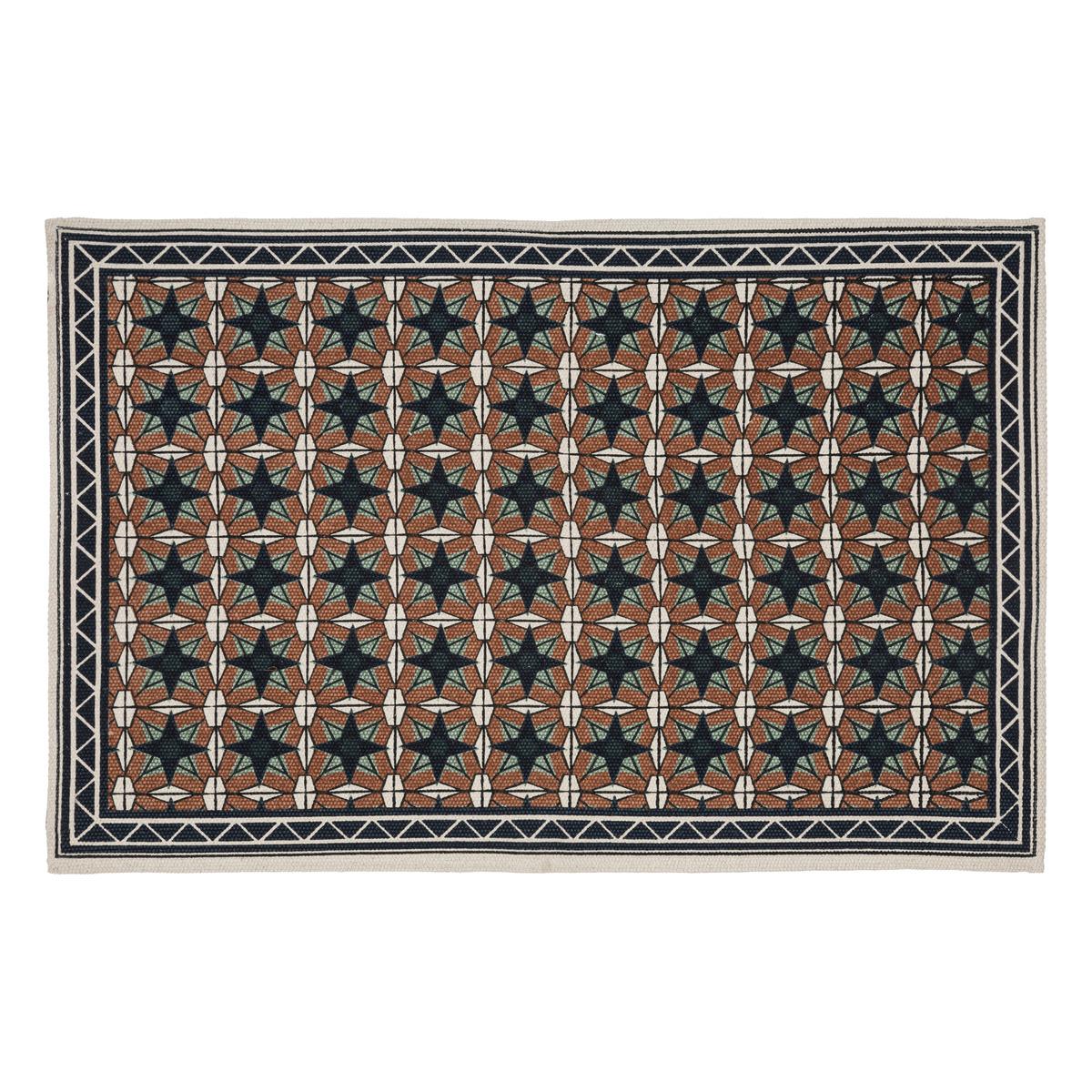 TAPIS COTON IMPRIME CAFE BORDELAIS D.60X90CM