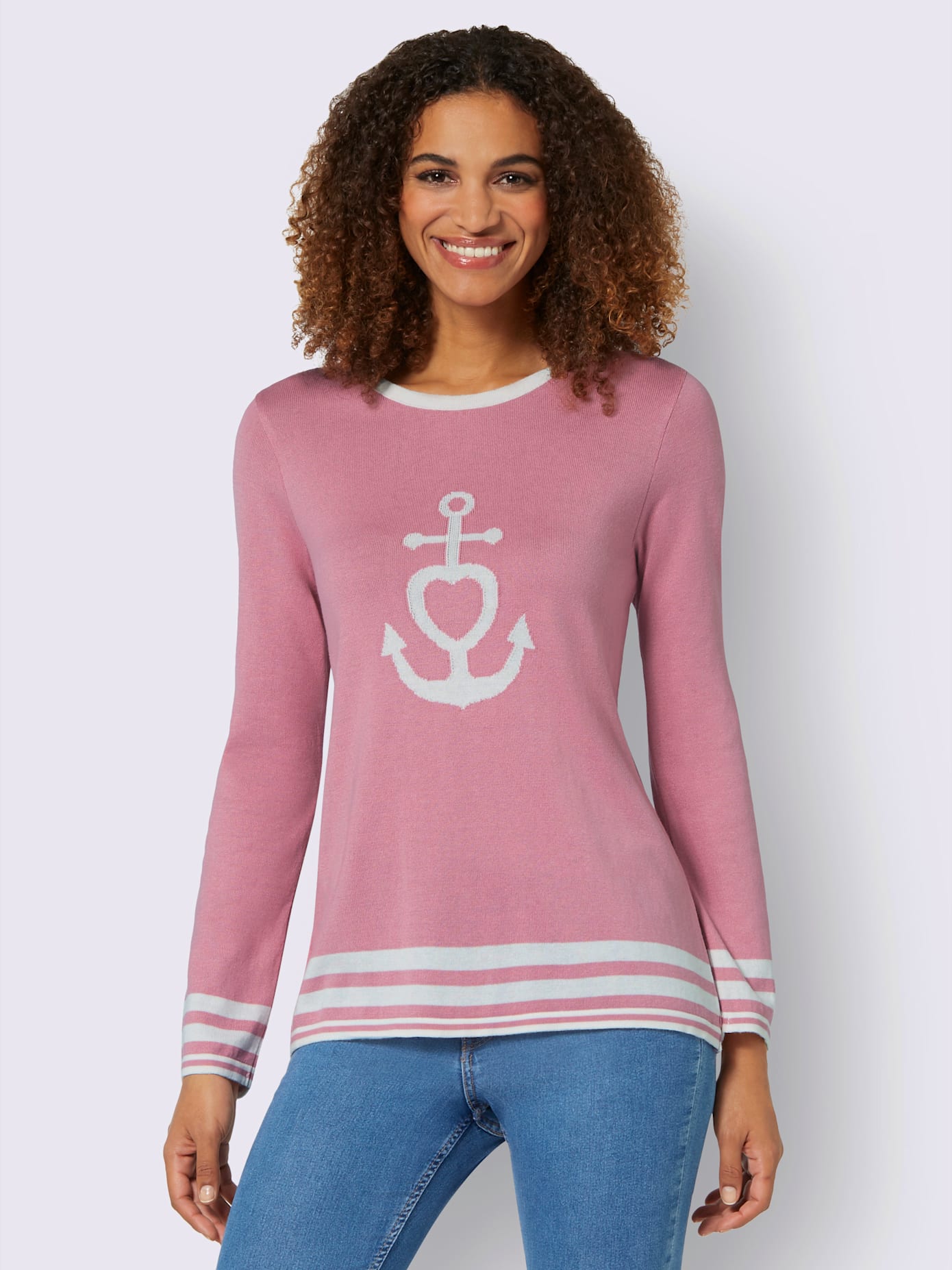 Pull encolure ronde 50% coton