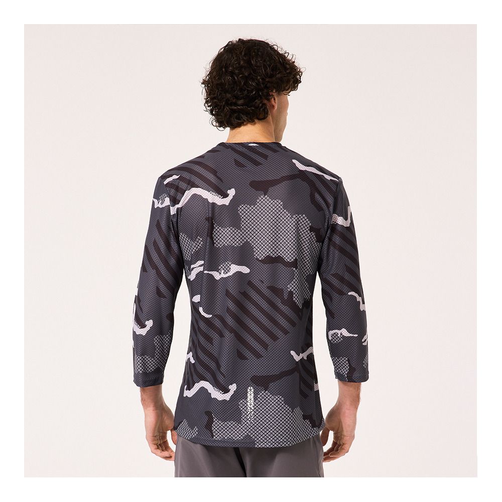Oakley RIDE FREE - Maillot Homme black stripe/grip camo