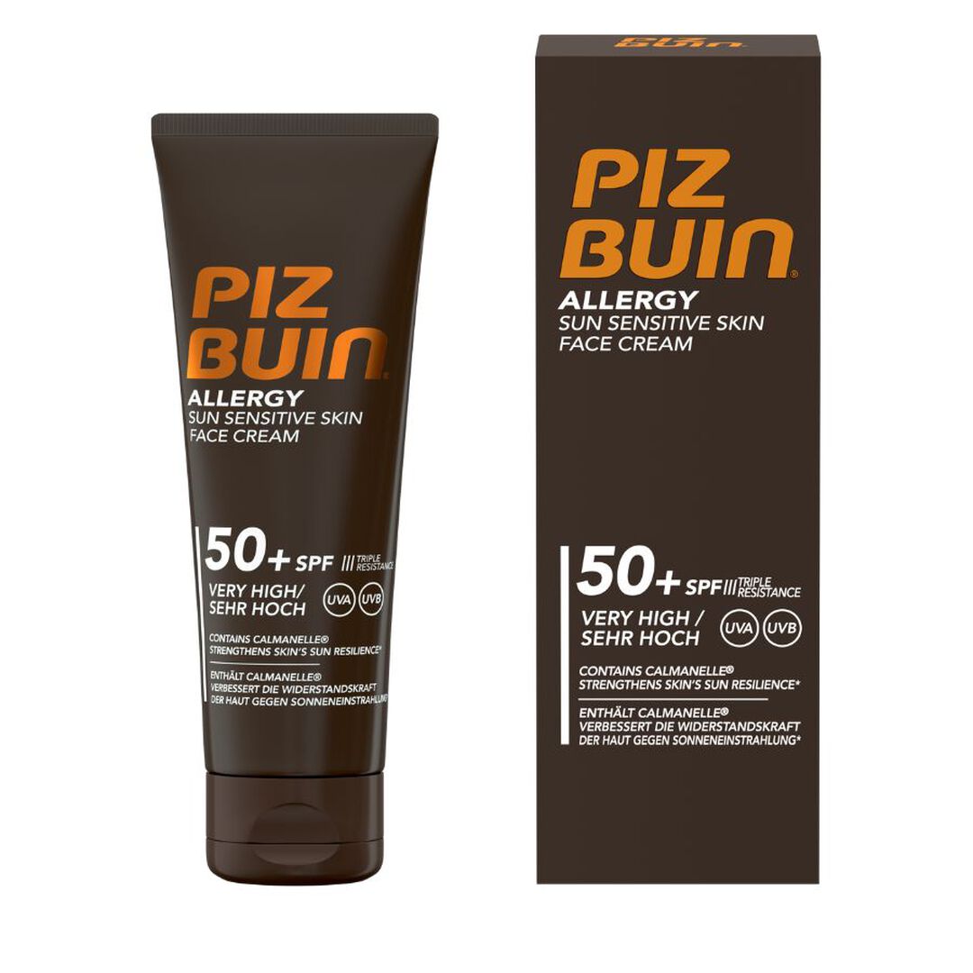 PIZ BUIN  Creme Facial Allergy FPS50+ Pele Sensível ao Sol - 50ml