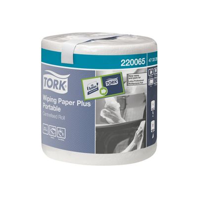 Tork Plus Portable M2 - Rouleau d'essuie-tout - 400 feuilles - pack de 6