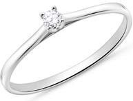 14 karaat witgouden Diamanten ring