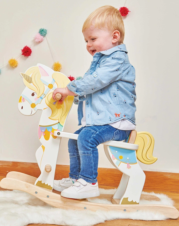 Schaukeltier EINHORN in bunt
