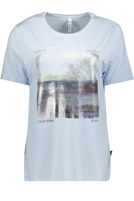 Zoso blauwe dames t-shirt