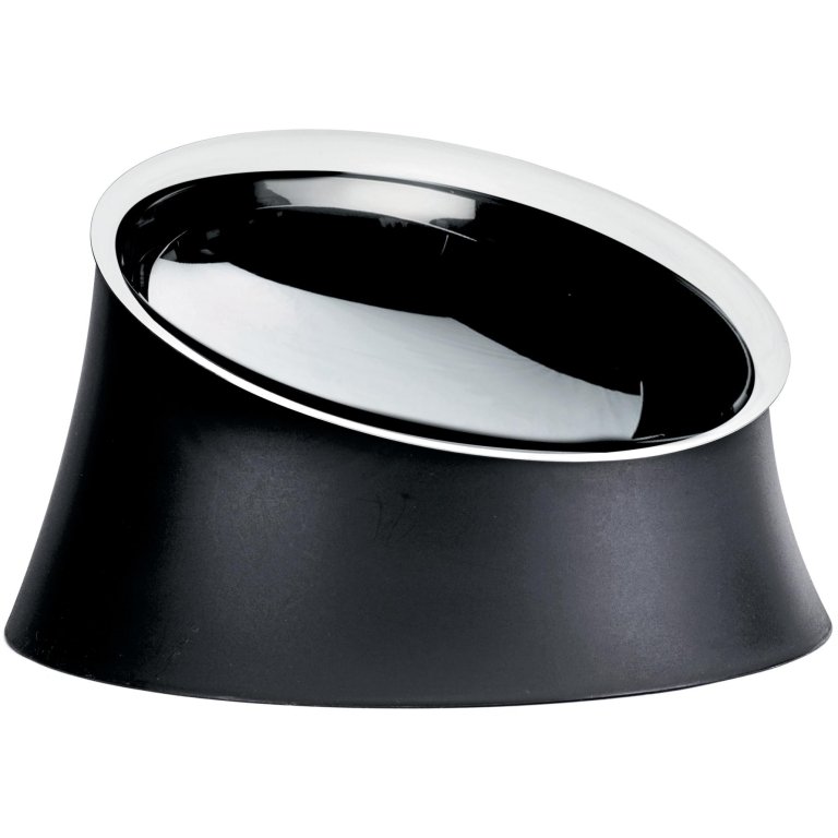 Alessi Wowl hondenvoerbak 1L zwart