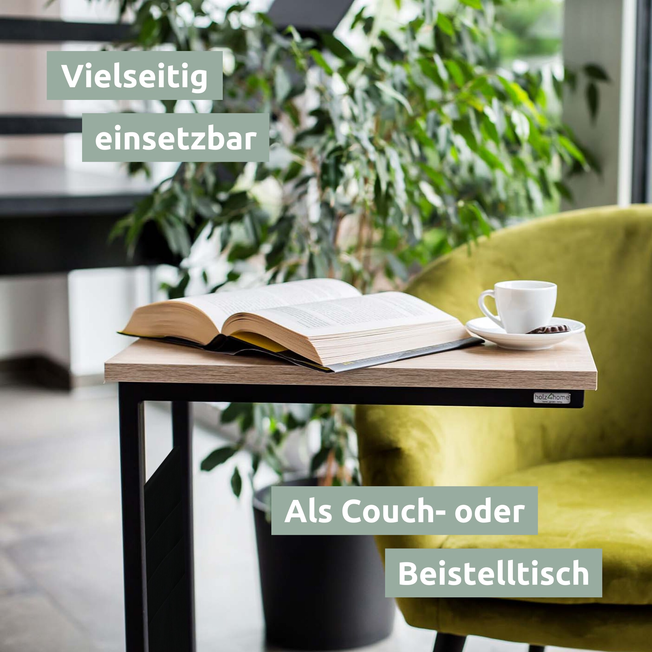 holz4home® Beistelltisch Eiche von holz4home® | Sonoma MDF
