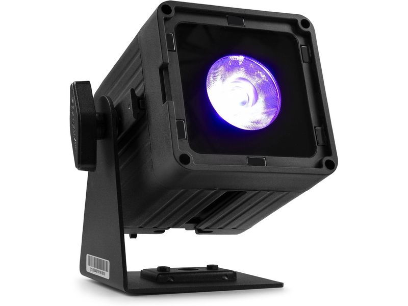 BeamZ Pro Scheinwerfer KUBE20BK Kompakter Scheinwerfer mit wiederaufladbarem Akku