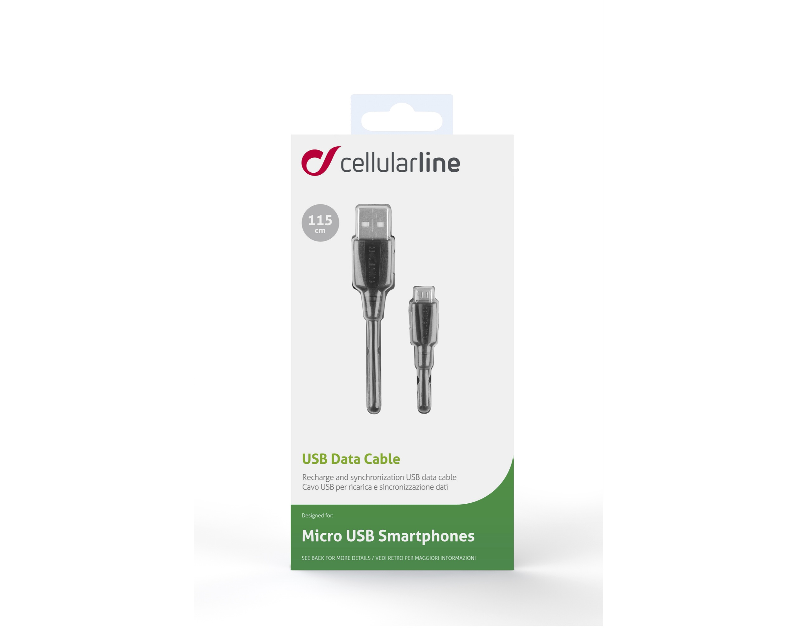 CABO MICRO USB CELLULARLINE PRETO 1.2M