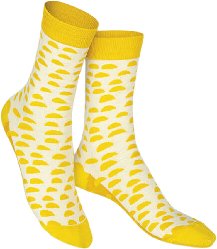 Eat My Socks Strømper - Cereals, Corn Flakes Gul