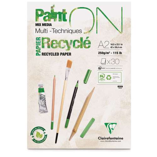 Clairefontaine Paint ON Mixed Media, Recyclingpapier