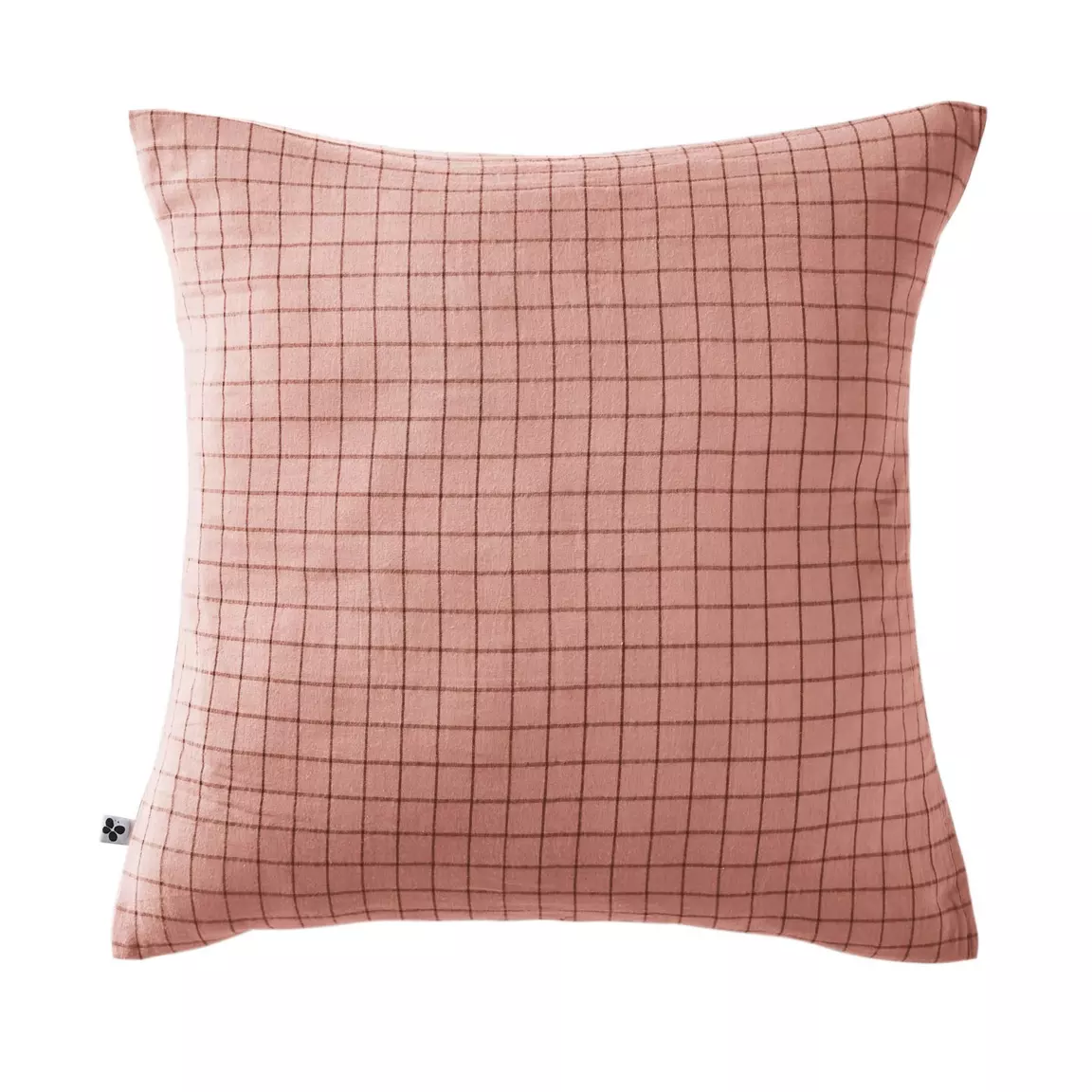 Taie d'oreiller carrée gaze de coton (60 x 60 cm) Gaïa Mix Rose pêche