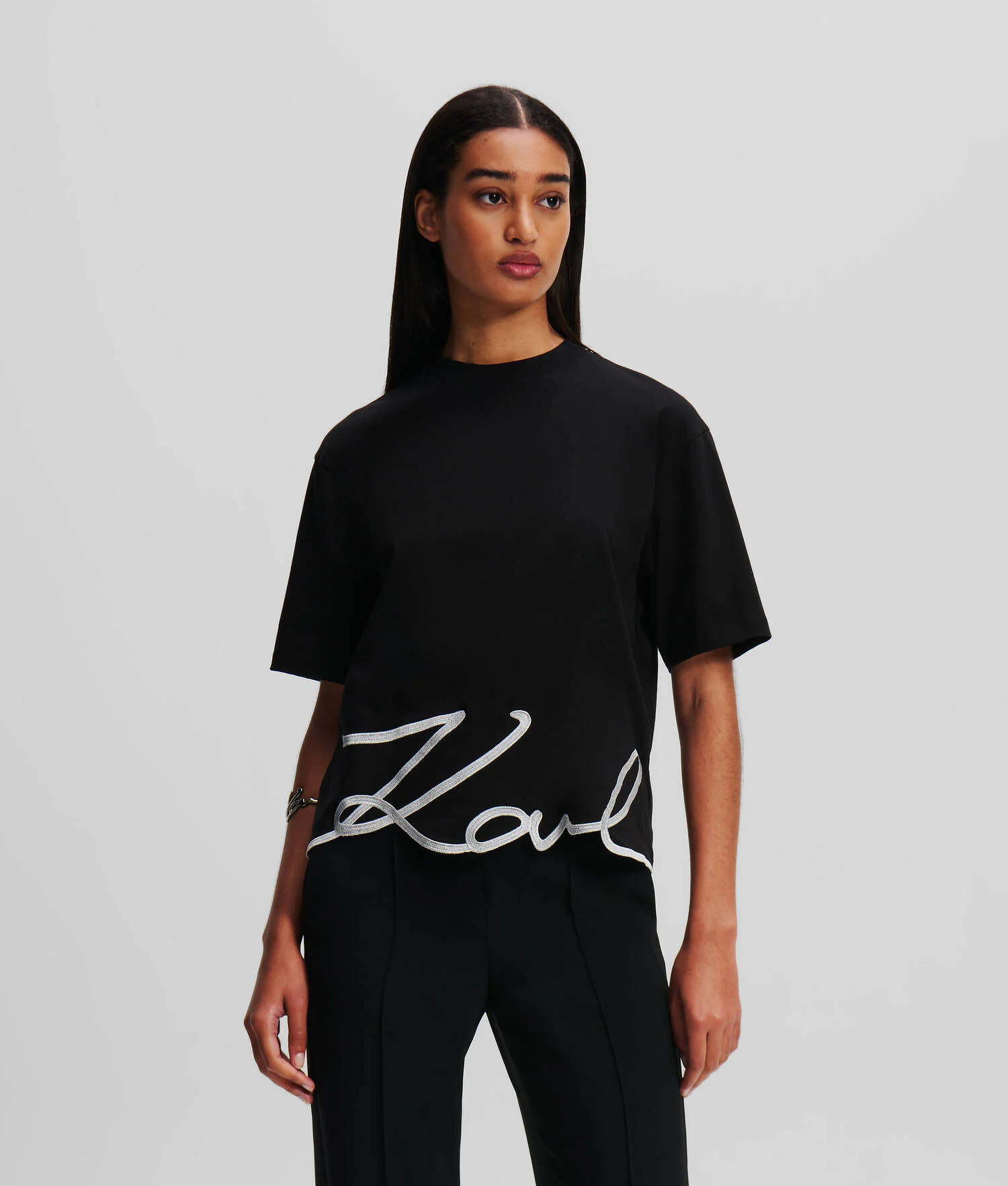 T-SHIRT OURLET KARL SIGNATURE