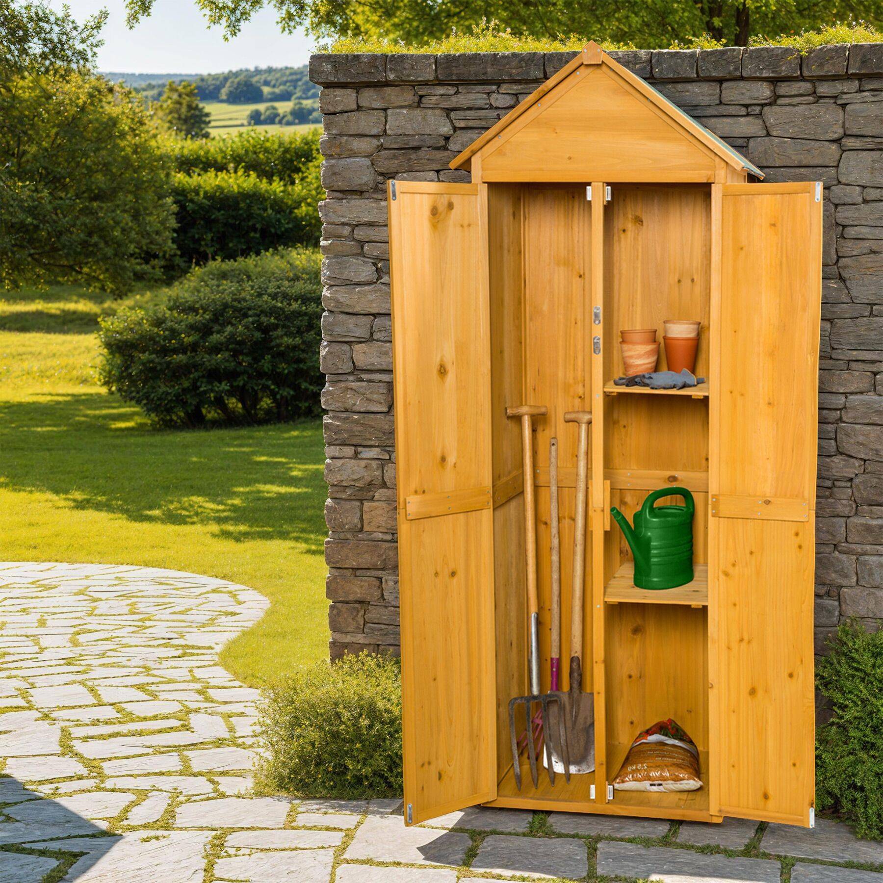 Gartenschrank mit Satteldach Kadi