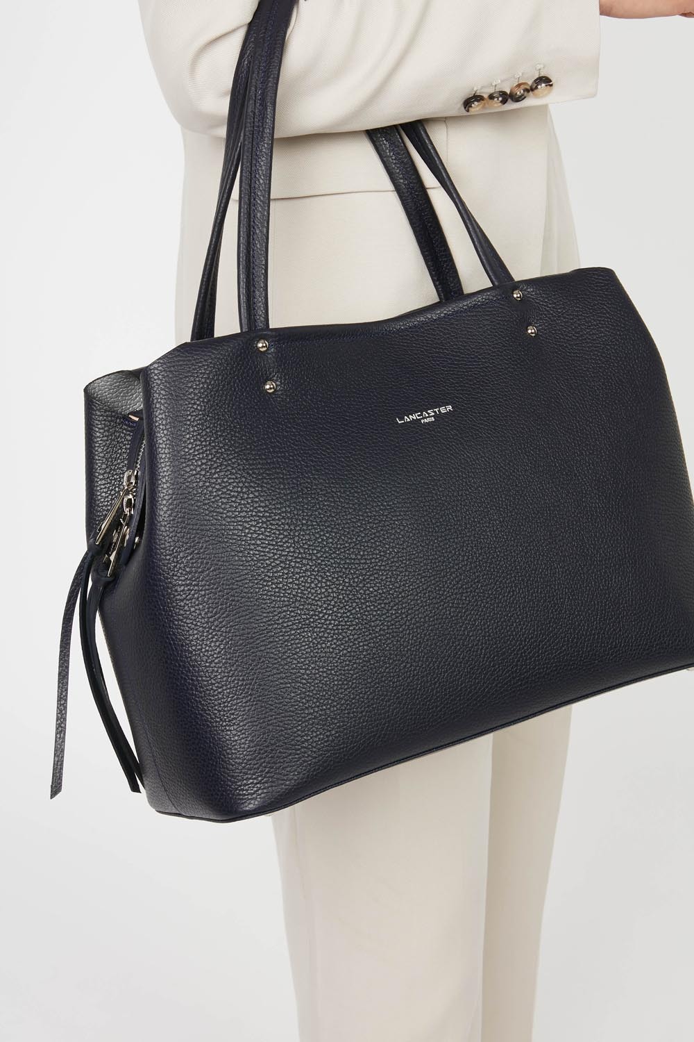 Foulonné Double-Grand sac cabas épaule