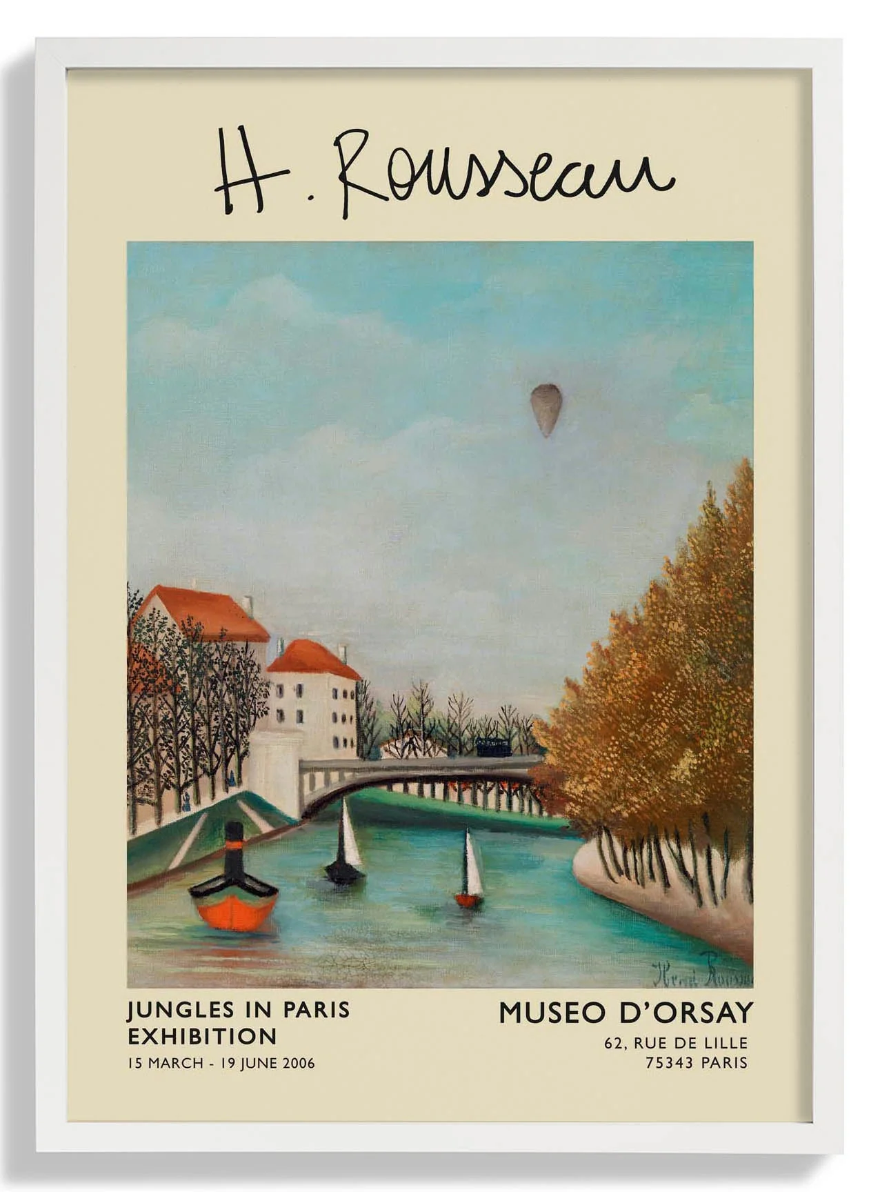 Studie zur Ansicht der Rousseau-Ausstellung