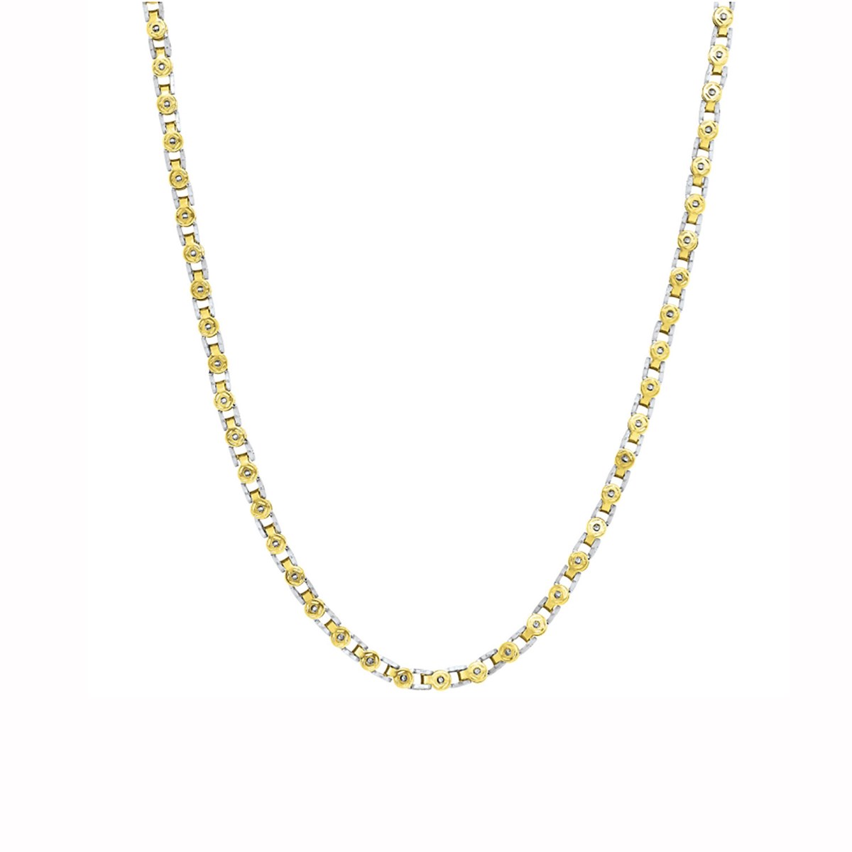 Collier homme Jourdan Adhès acier bicolore