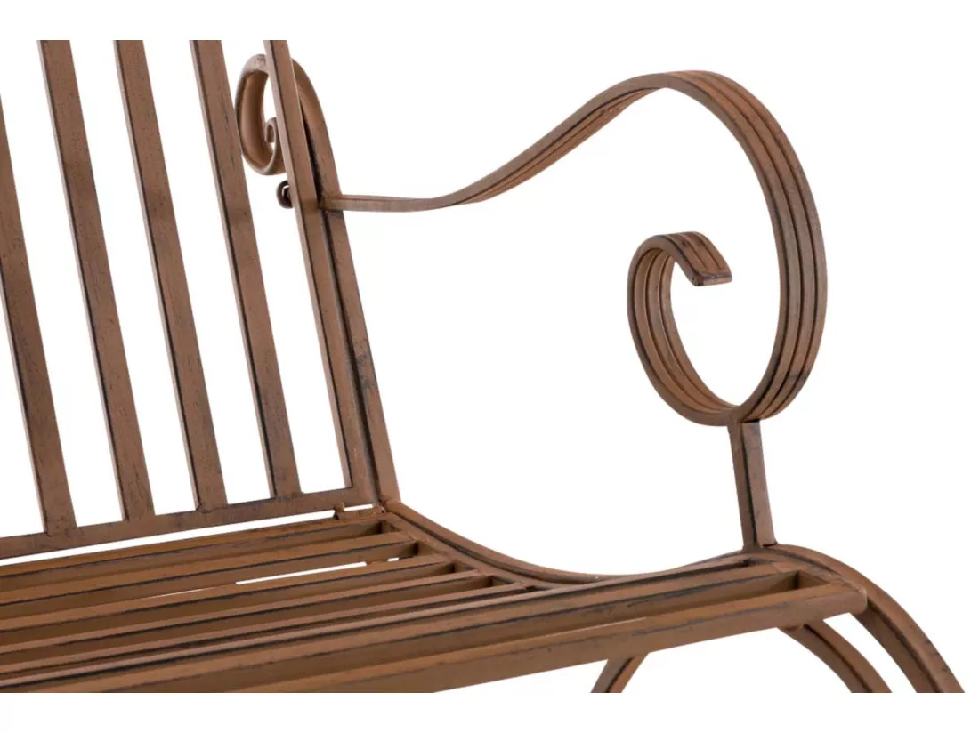 Lot de 2 Fauteuil à bascule - Métal - Marron - Smilla