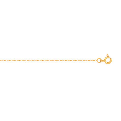 Chaine or 750 jaune maille forçat 45 cm