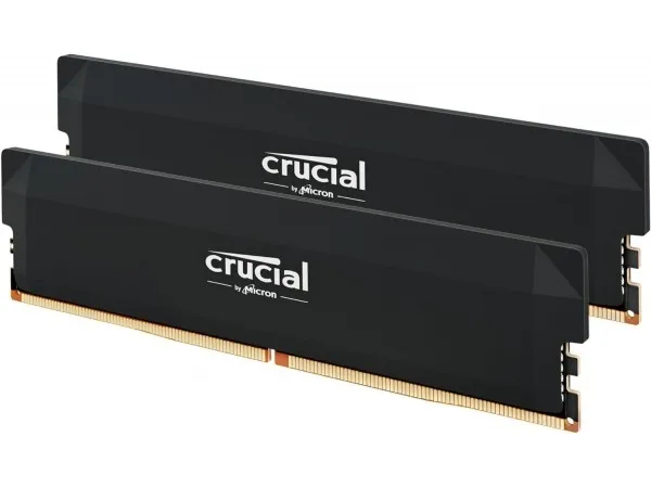 Crucial Pro OC - DDR5 - sæt - 64 GB: 2 x 32 GB - DIMM 288-PIN - 3000 MHz / PC5-48000 - CL40 - 1.35 V - ikke bufferet - on-die ECC - sort
