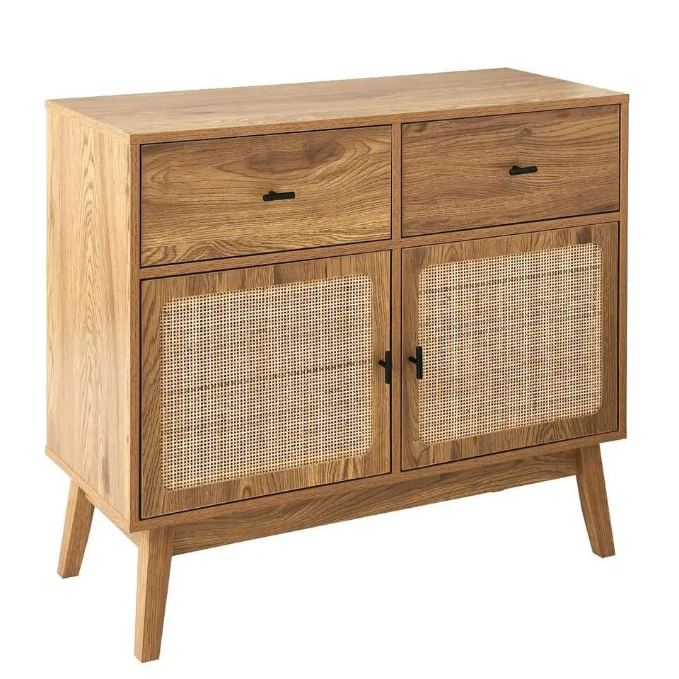 CALICOSY - Ladekast ALIA - Licht hout - 79x90x39 cm