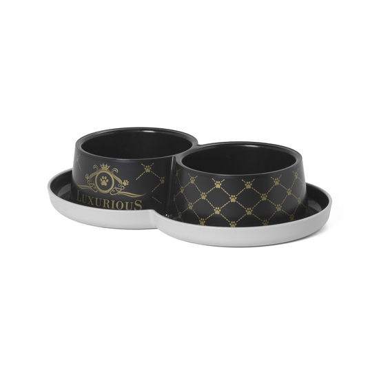 Gamelle double ''Luxurious'' pour chat
