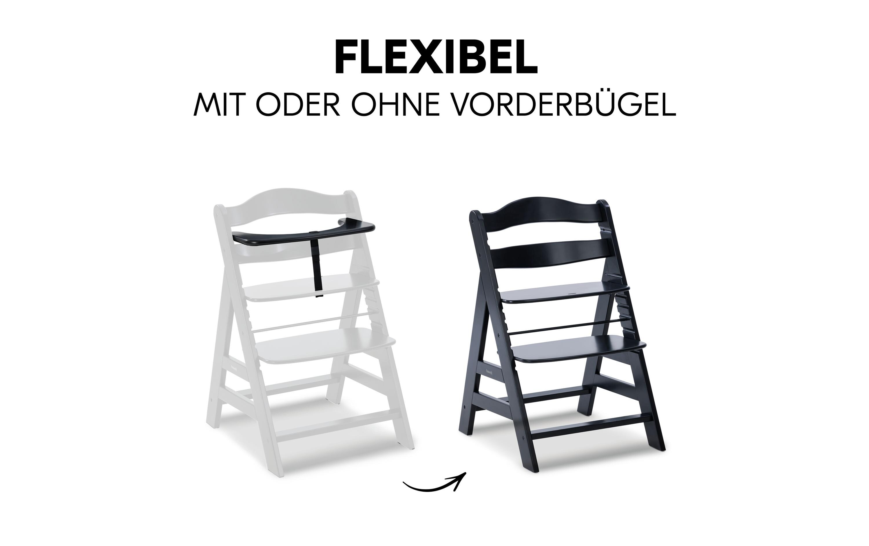 Treppenhochstuhl Alpha+ SchwarzTreppenhochstuhl Alpha+ Schwarz, ab 6 Monaten