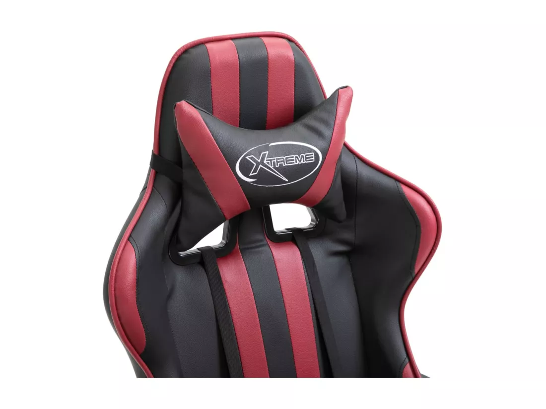 Chaise de jeu Rouge bordeaux Similicuir