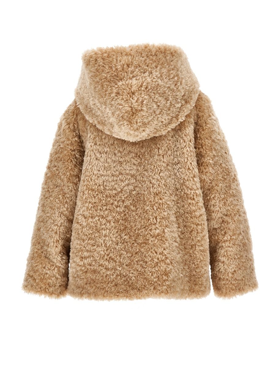 Monnalisa Plush Jacket With Hood