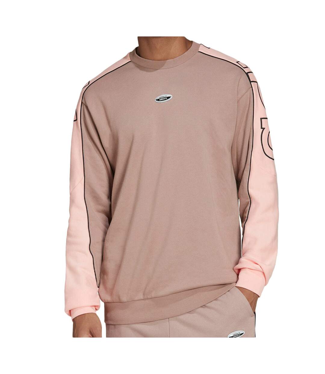 Sweat Marron Homme Adidas Crew