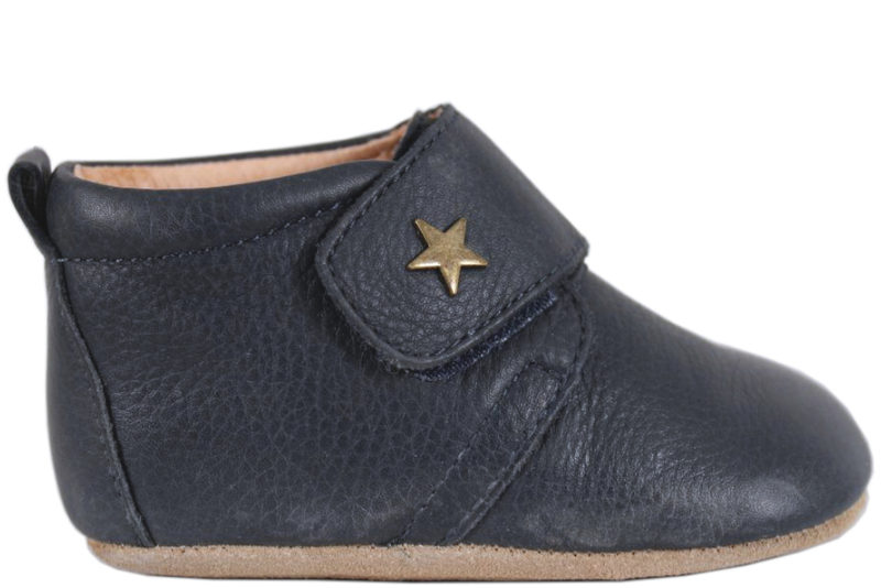 BISGAARD NAVY BLÅ HJEMMESKO