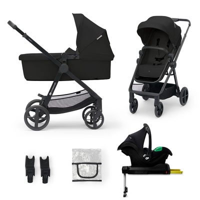 Kinderkraft NEWLY Mink Pro Kombivogn 4-in-1, Classic Black