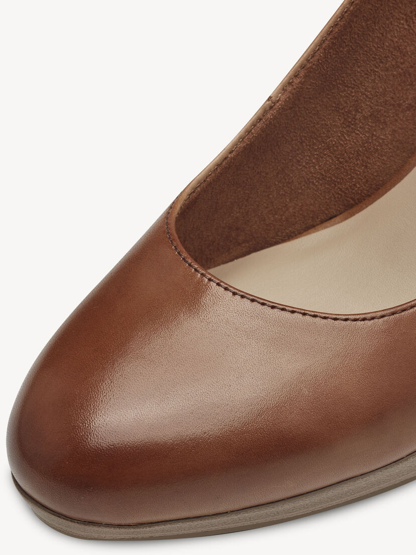 Leren Pumps - bruin