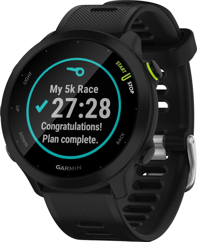 Garmin Forerunner 55 GPS sportswatch (sort)