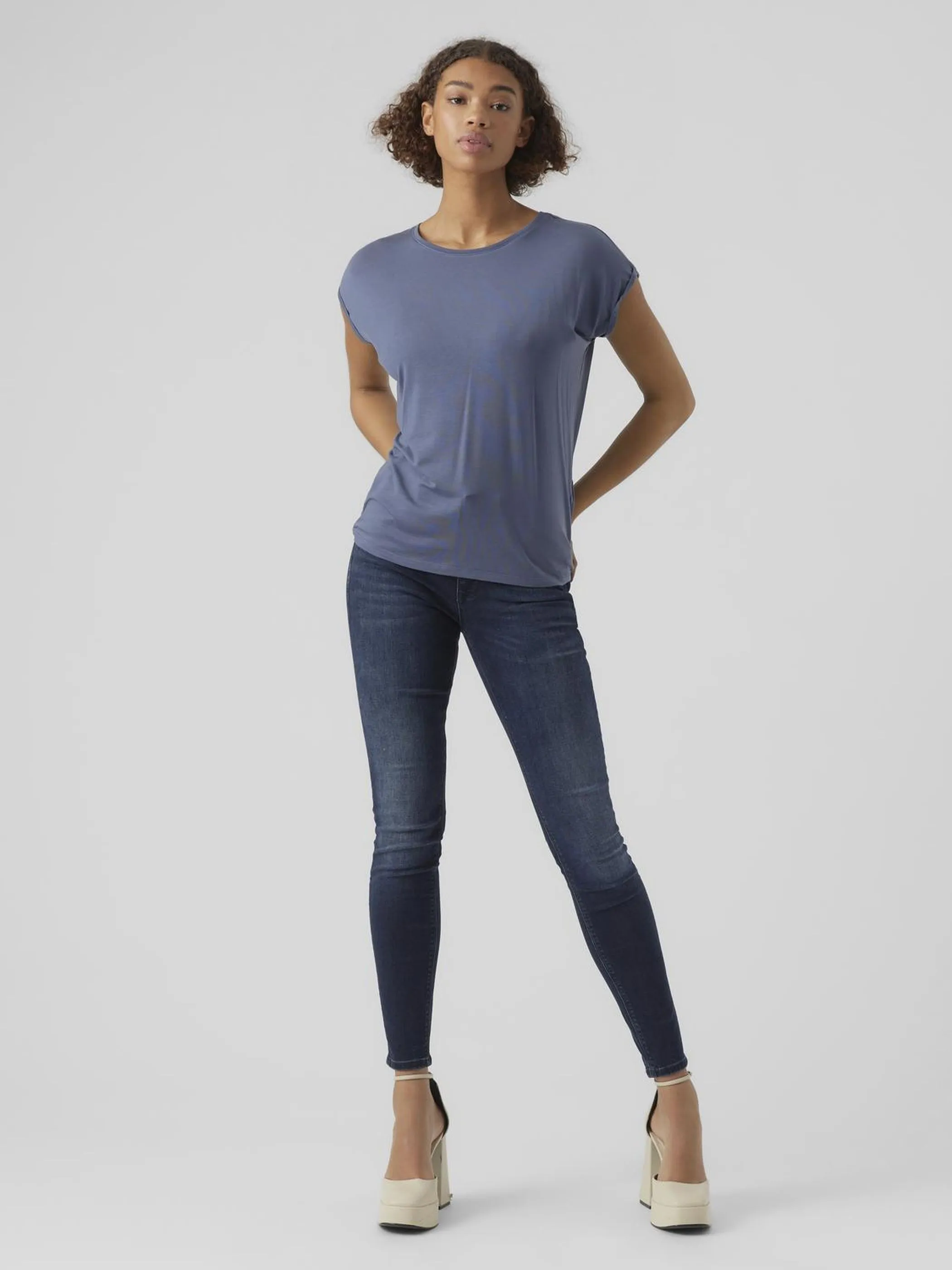 Vero Moda VMAVA PLAIN SS TOP GA Shirt