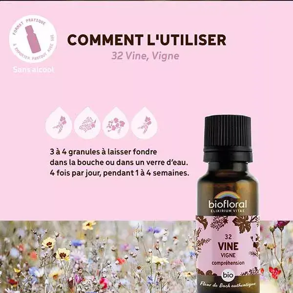 Biofloral 32 Florais de Bach Orgânicos de Uva e Videira 19,5g