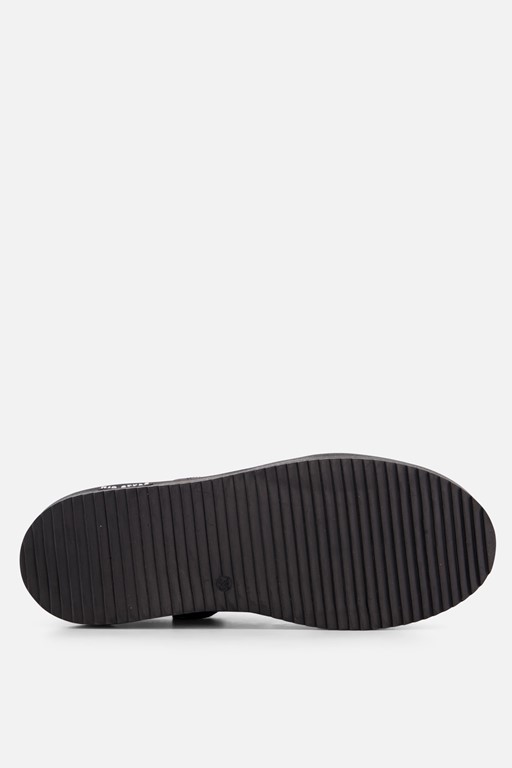 HIP Metallic Sneakers zwart Lakleer