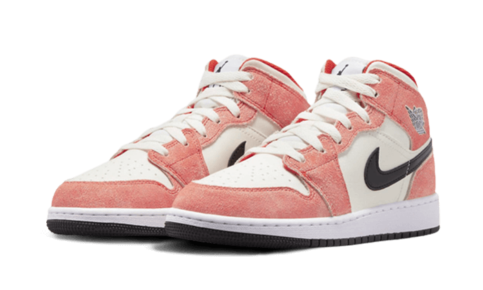 Air Jordan 1 Mid SE Orange Suede - 48h Delivery