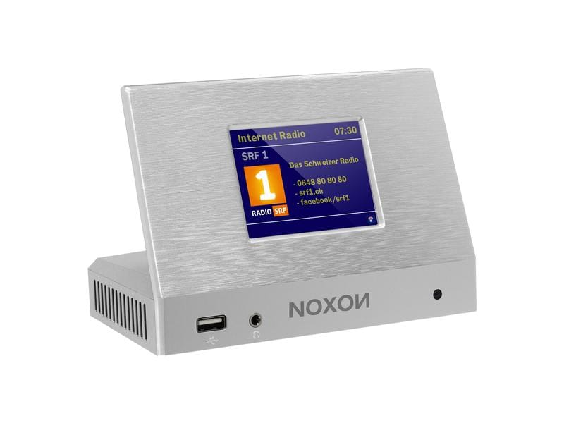 Noxon Radio-Tuner A120 Silber Adapter für UKW/DAB/DAB /UKW mit Internet-Radio