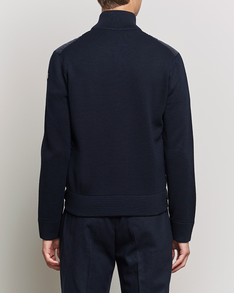 Moncler Hybrid Zip Cardigan Navy