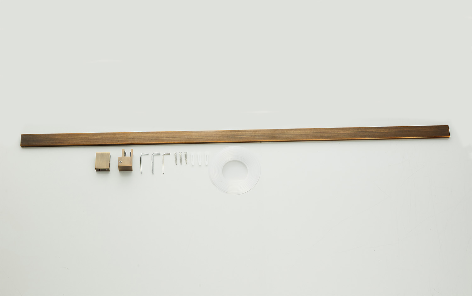 Saniclear Redro stabilisatiestang 120cm incl. muur- en wandbevestiging verouderd messing