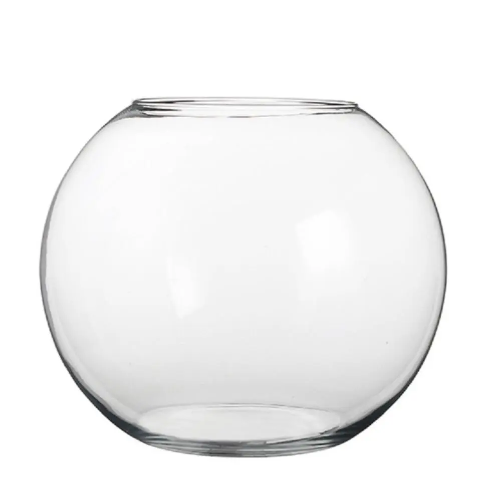 Mica Decorations Bolvaas - kom - transparant - glas - 31 x 40 cm