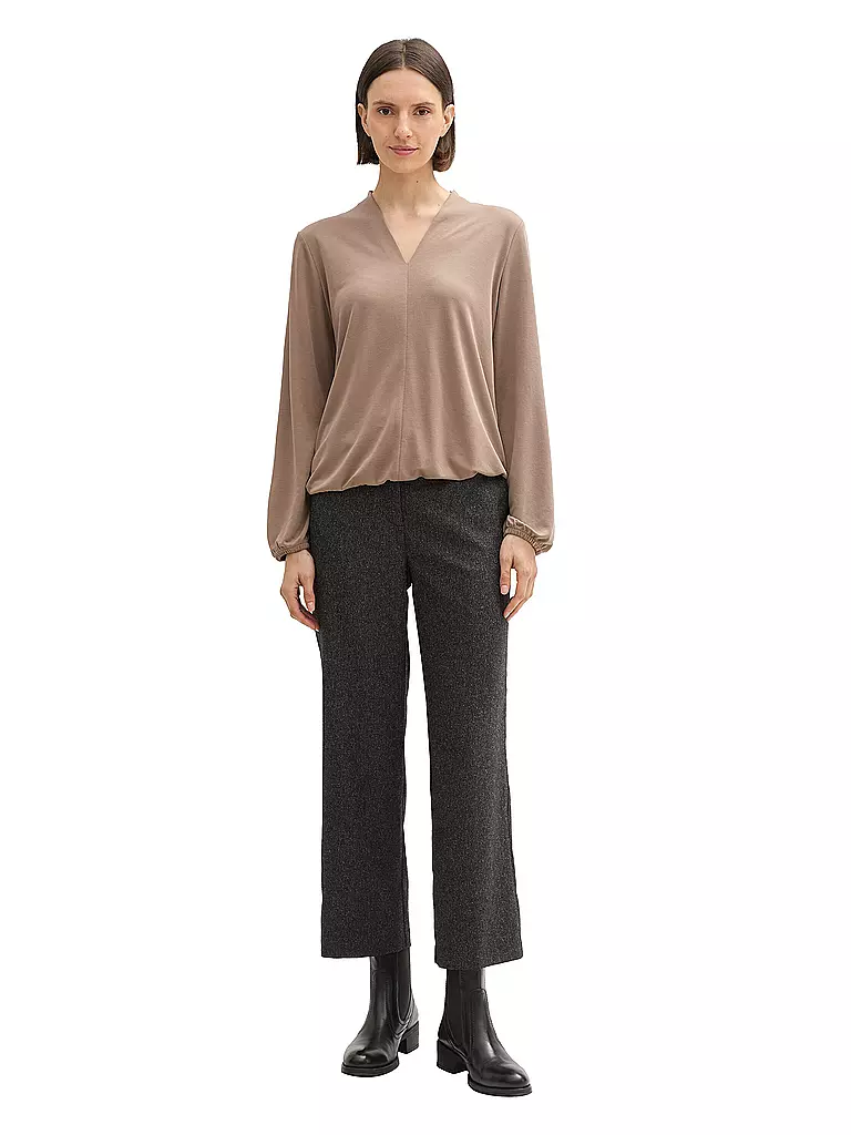 TOM TAILOR Langarmshirt beige