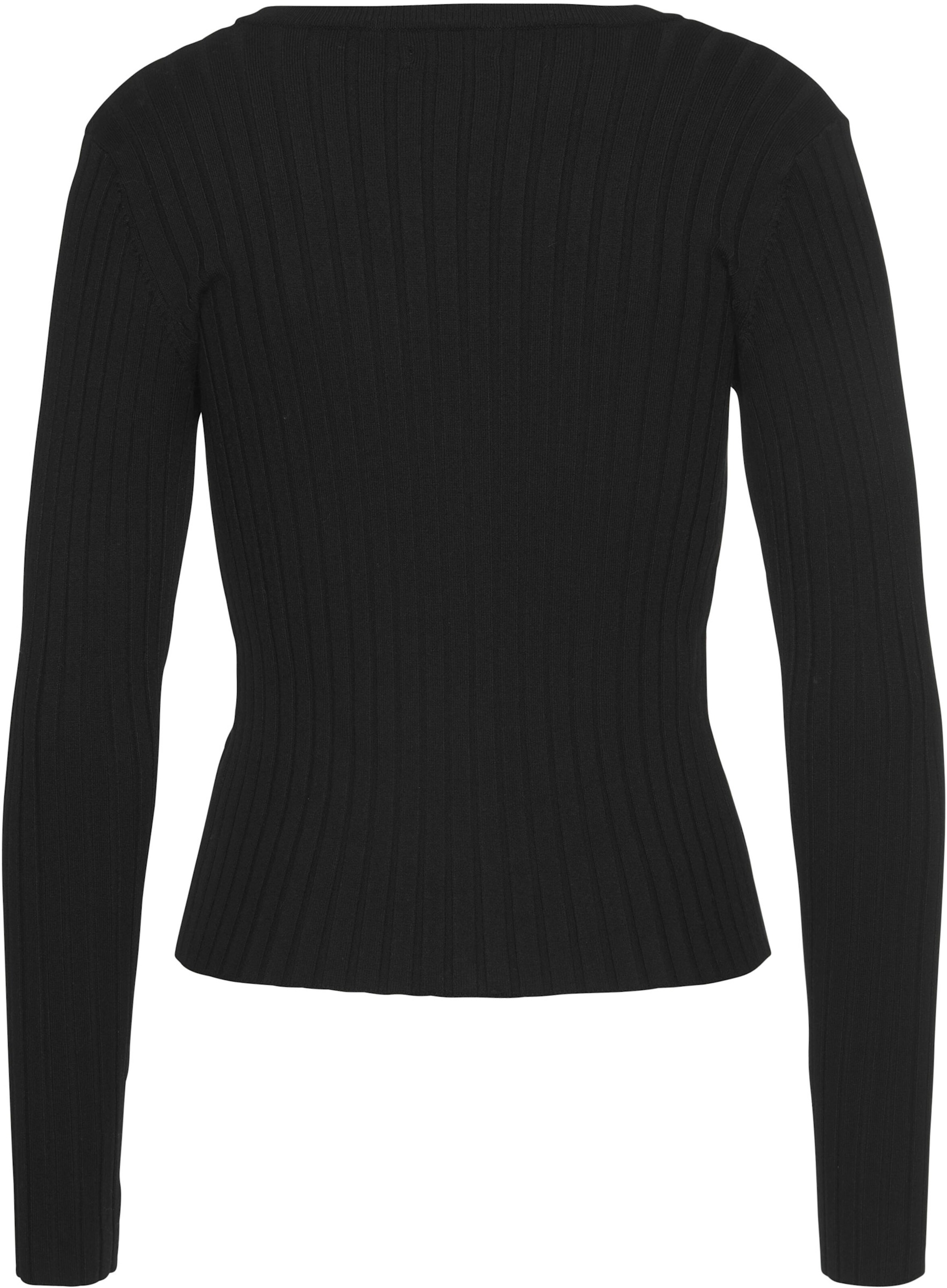LASCANA Strickjacke in schwarz