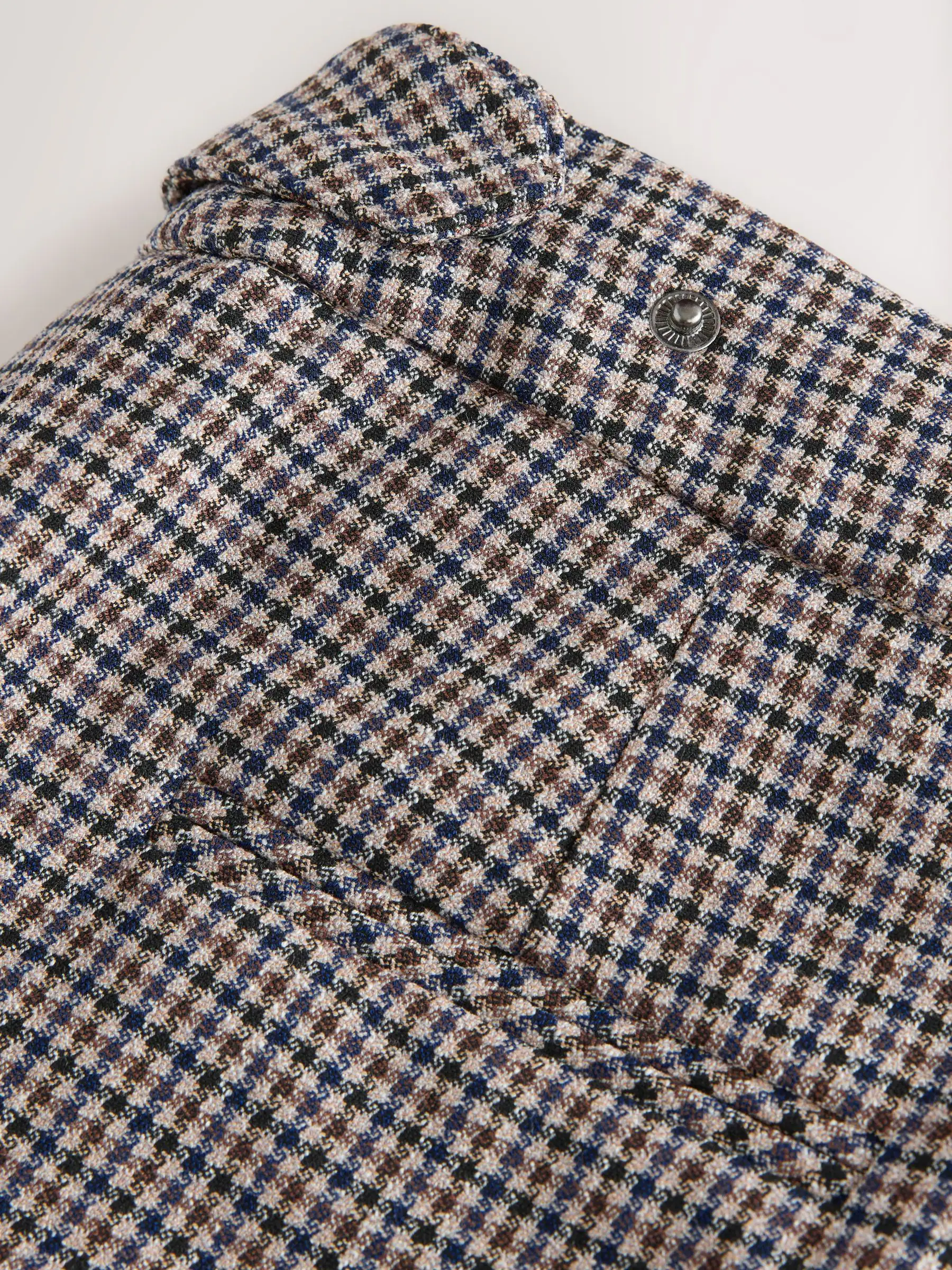 Bruin geruit - Barrel Tailored Trousers