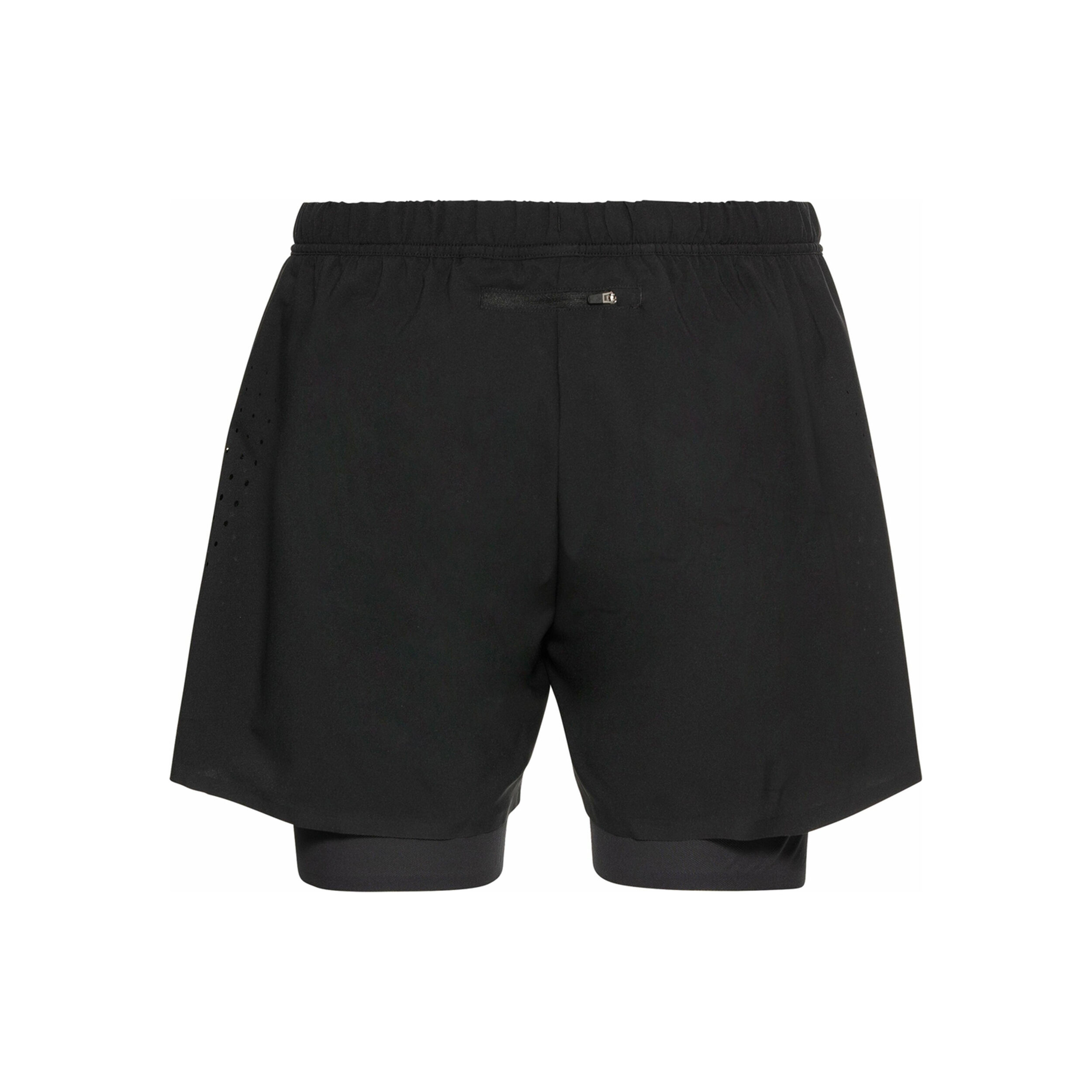Odlo 2in1 5in Short De Running Hommes - Noir