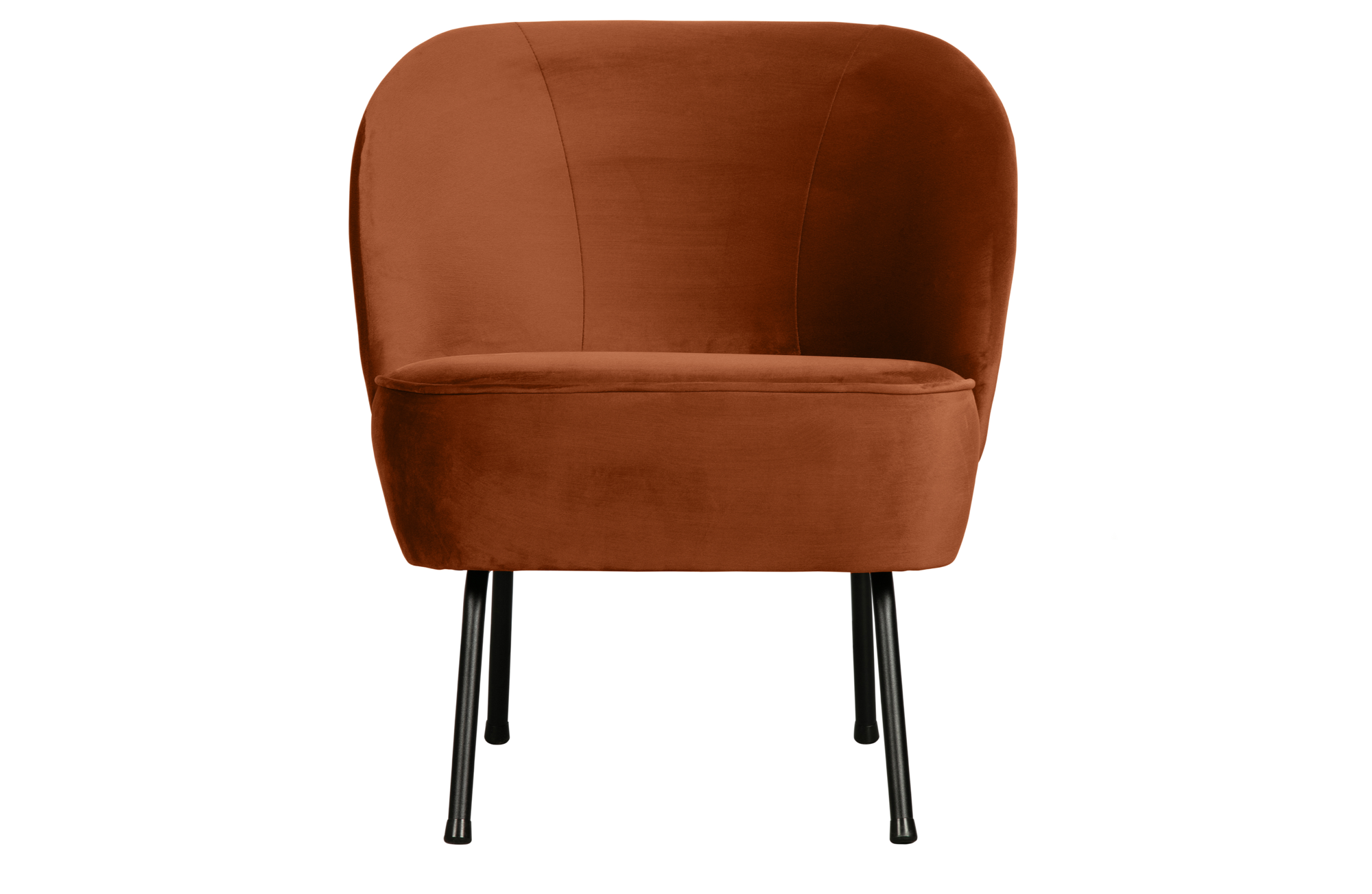 Fauteuil Vogue fluweel - Roest