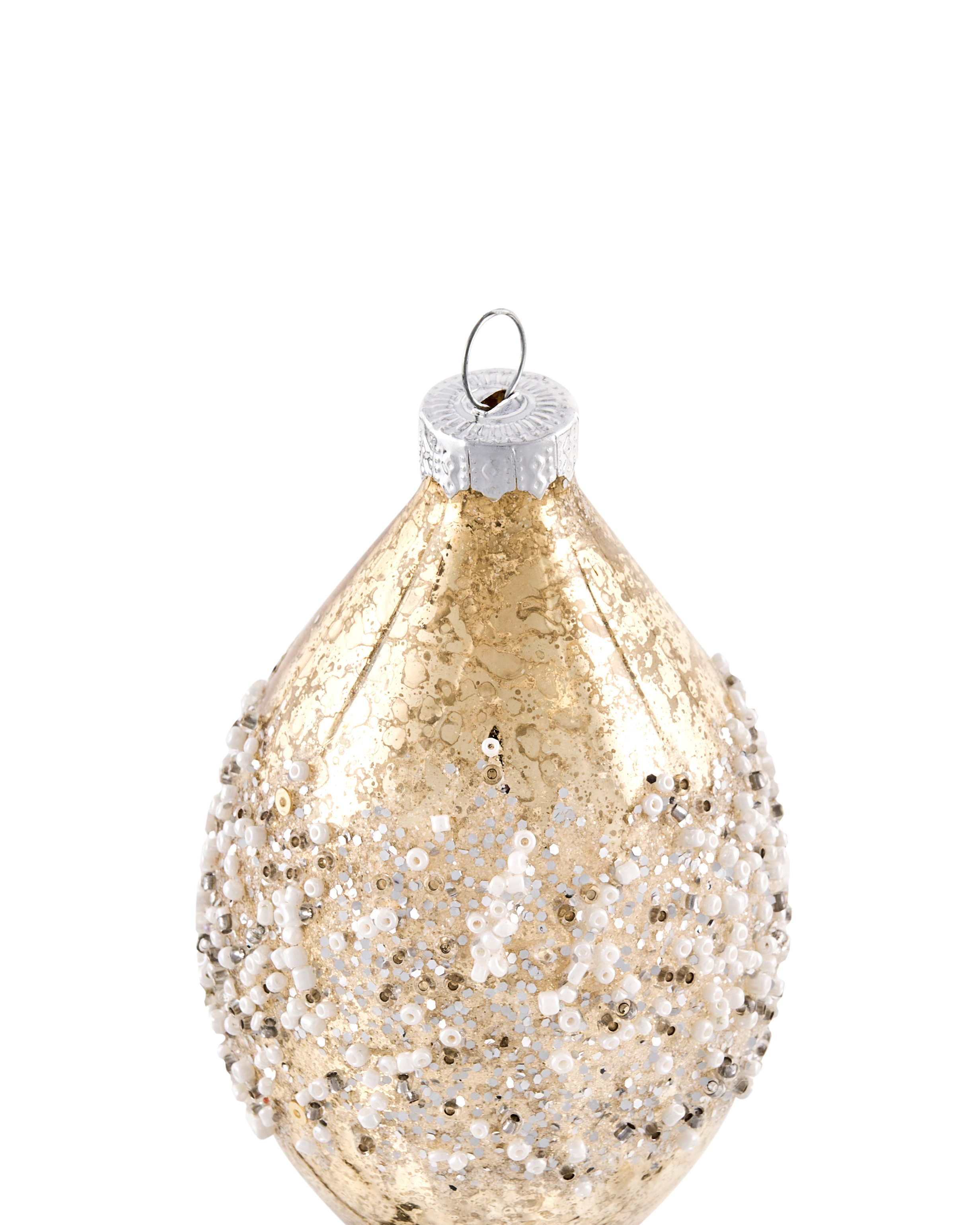 Set van 50 kerstballen SNOWFLAKE Glas Rood/wit