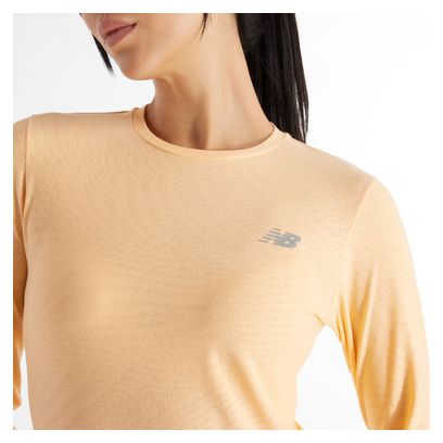 Maillot manches longues New Balance Jacquard Corail Femme